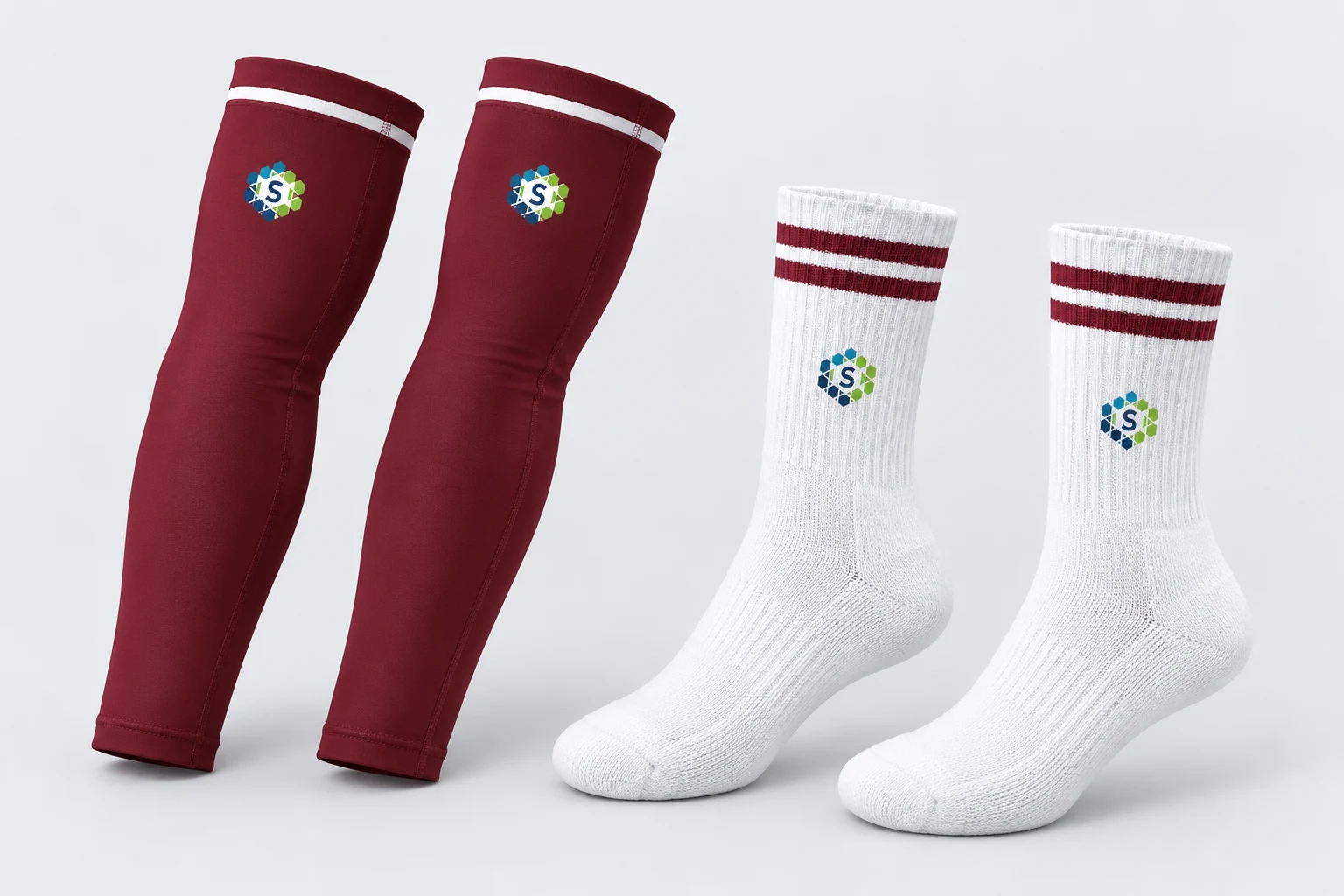 Basketball Arm Sleeves & Crew Socks — custom manufacturing by SAIREX Global