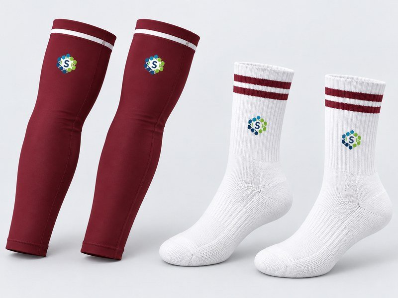 Basketball Arm Sleeves & Crew Socks — custom manufacturing by SAIREX Global
